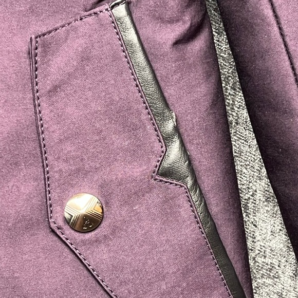 Sam Edelman Purple Embellished Double Breasted Military Jacket Coat S - Picture 14 of 14